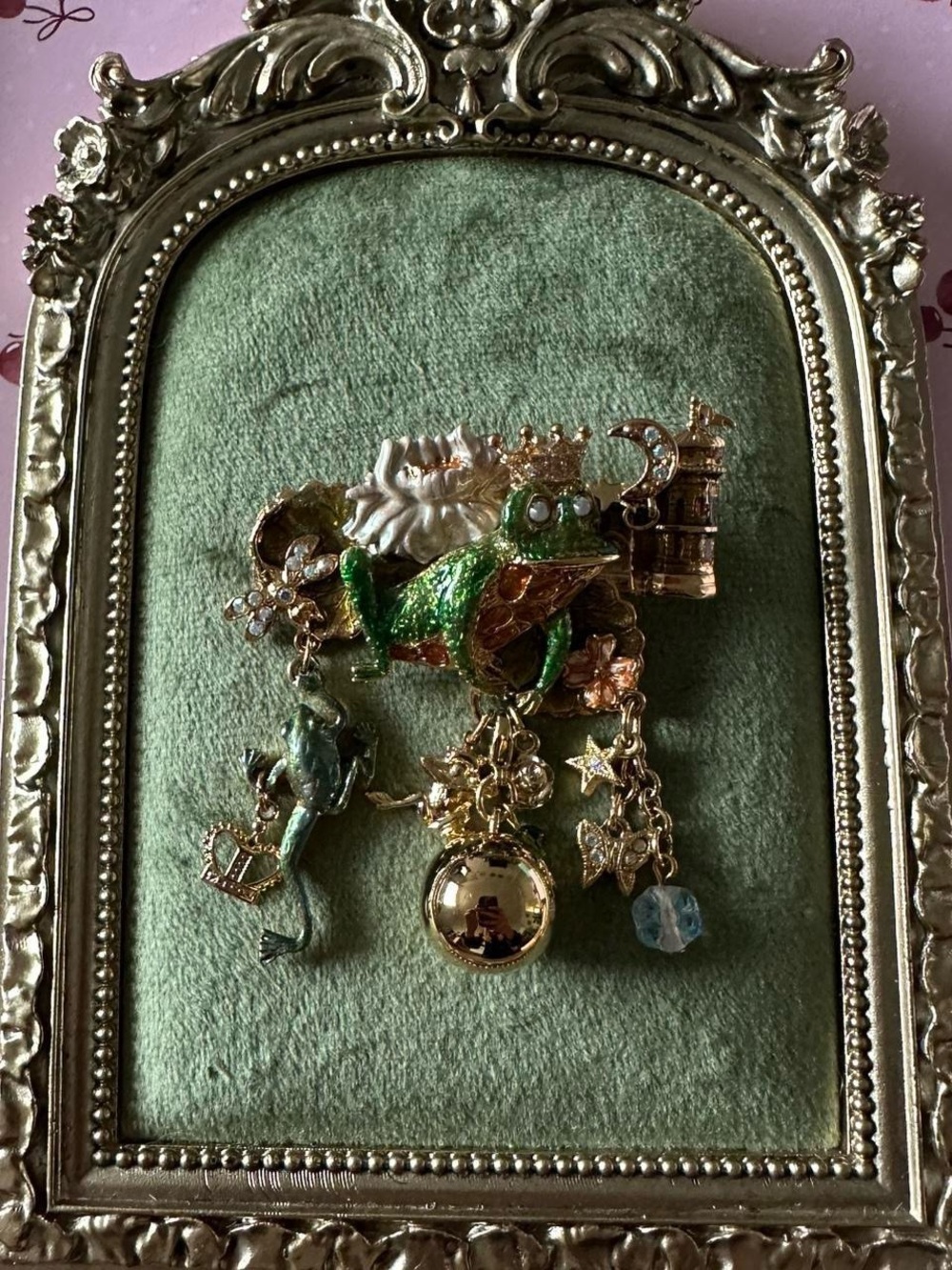 Vintage 90s Kirks Folly Frog Prince Whimsy Charm Brooch